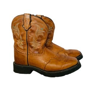 JUSTIN BOOTS⚡️Gypsy Style Cowboy Boots Size 9.5B